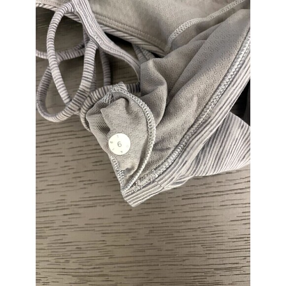 Lululemon Free To Be Zen Bra Space Dye Camo White Silver Spoon Sz 6 - Picture 4 of 4